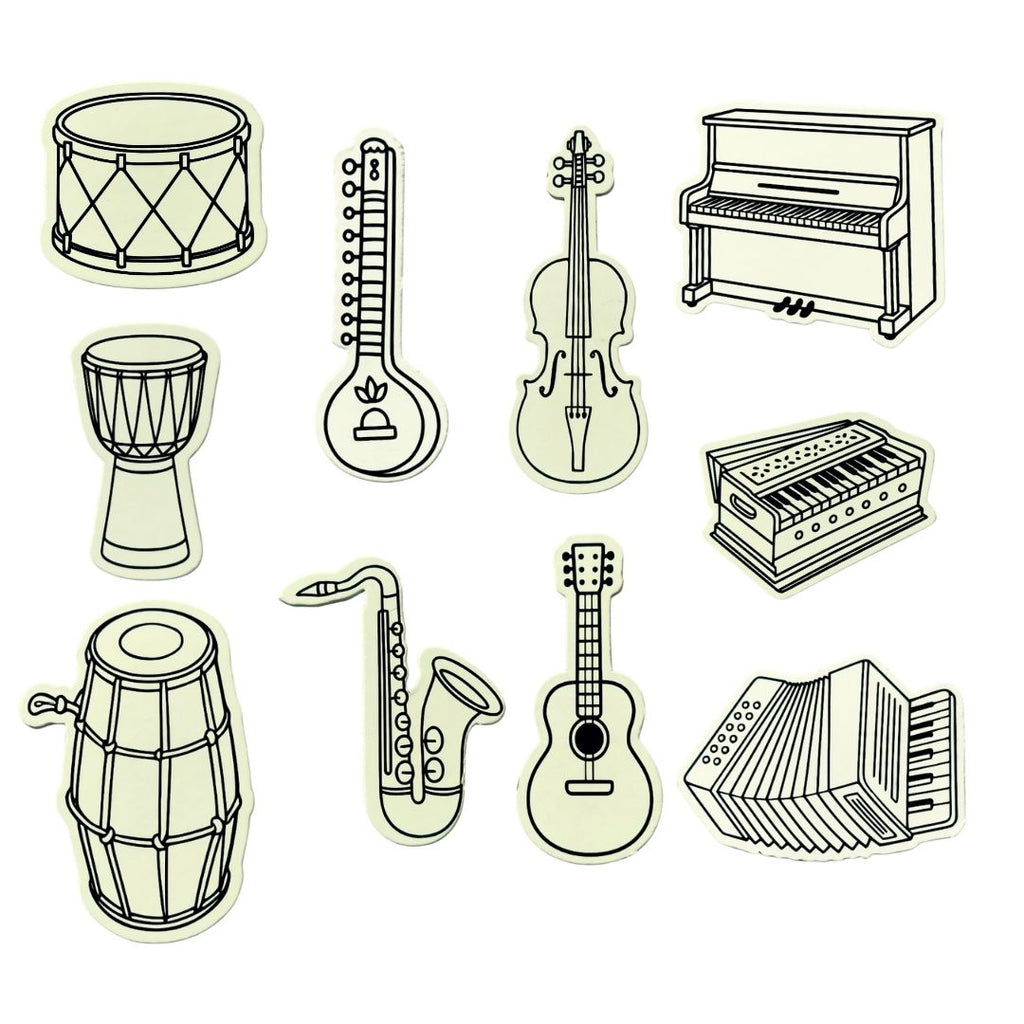 DIY Fridge Magnets - Music Theme