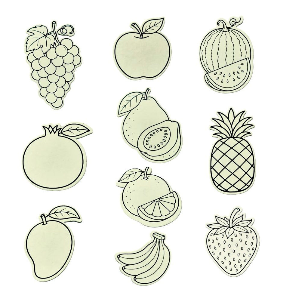 DIY Fridge Magnets - Fruits Theme