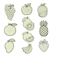 DIY Fridge Magnets - Fruits Theme