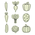 DIY Fridge Magnets - Vegetables Theme