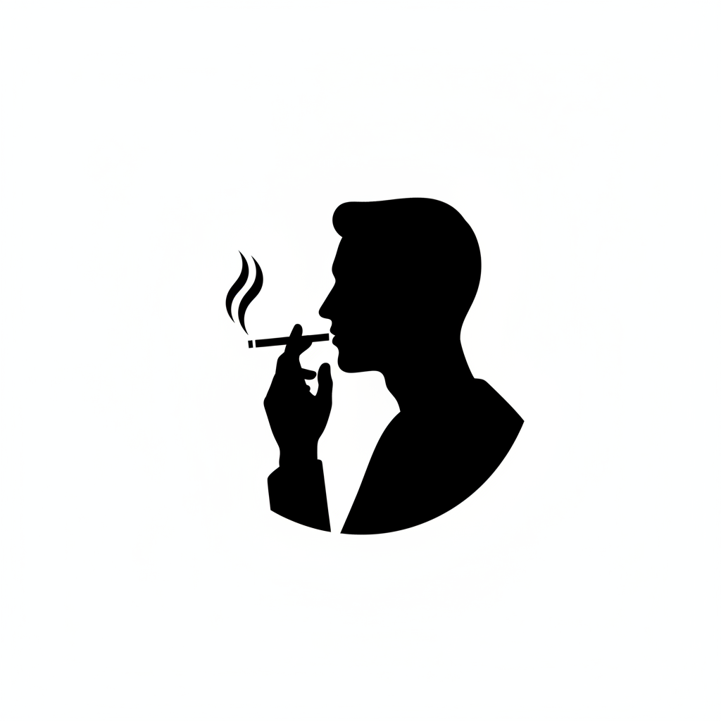 icon for man smoking